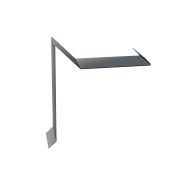 Планка ветровая для мягкой кровли двойная завальцовка 60х30х90 0,45 Drap TX RAL 7016 антрацитово-серый (3м)