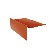 Планка ветровая для мягкой кровли 100х20х100 0,45 Drap RAL 8004 терракота (3м)