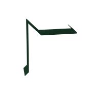 Планка ветровая для мягкой кровли двойная завальцовка 60х30х90 0,5 GreenCoat Pural BT с пленкой RR 11 темно-зеленый (RAL 6020 хромовая зелень) (2,5м)