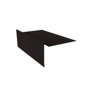 Планка ветровая для мягкой кровли 100х20х100 0,5 GreenCoat Pural BT, matt RR 33 черный (RAL 9005 черный) (2м)