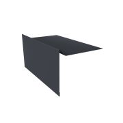 Планка ветровая для мягкой кровли 100х20х70 0,5 PurLite Matt RAL 7024 мокрый асфальт (2,5м)