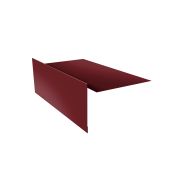 Планка ветровая для мягкой кровли 100х20х100 0,45 PE с пленкой RAL 3005 красное вино (3м)