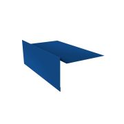 Планка ветровая для мягкой кровли 100х20х100 0,45 PE с пленкой RAL 5005 сигнальный синий (3м)