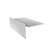 Планка ветровая для мягкой кровли 100х20х100 0,5 Satin с пленкой RAL 7004 сигнальный серый (2м)