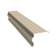 Планка торцевая фигурная 90х110 0,45 PE с пленкой RAL 1015 светлая слоновая кость (3м)