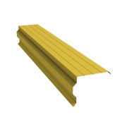 Планка торцевая фигурная 90х110 0,45 PE с пленкой RAL 1018 цинково-желтый (3м)