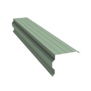 Планка торцевая фигурная 90х110 0,45 PE с пленкой RAL 6019 бело-зеленый (2м)