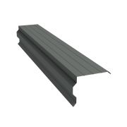 Планка торцевая фигурная 90х110 0,45 PE с пленкой RAL 7005 мышино-серый (2,5м)