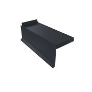 Планка торцевая сегментная Квадро профи Правая 0,5 Velur X RAL 7024 мокрый асфальт