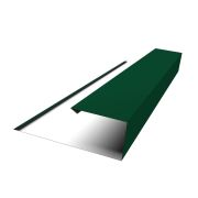 Планка торцевая страховочная Grand Line 0,5 Satin с пленкой RAL 6005 зеленый мох (2м)