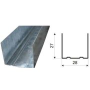 Профиль потолочный направляющий ППН 28х27 (0,5) 3м
