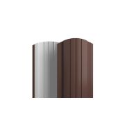 Евроштакетник полукруглый 128 мм с завальцованными краями фигурный или прямой край