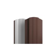 Евроштакетник прямоугольный 128 мм с завальцованными краями фигурный или прямой край