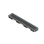 Лоток водоотводный PolyMax Drive DN100 h60 пластиковый с решеткой ячеистой ОС кл.А (комплект)