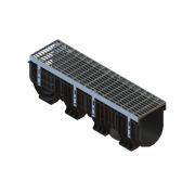 Лоток пластиковый PolyMax Drive DN200 h300 с решеткой ячеистой ОС кл.А15 (к-т)