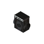 Пескоуловитель для подключения труб PolyMax Drive DN300 H616 с чугунной щелевой решеткой C250 (к-т)