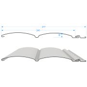 Сайдинг блок-хаус Docke Лиственница D4.7T под дерево Уссурийский