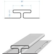 H-профиль 13 мм, Пломбир