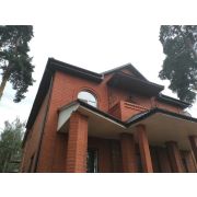 Колено водосточное 72˚ Lux Шоколад, (RAL 8019)