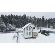 Колено водосточное 45˚ Lux Пломбир, (RAL 9003)
