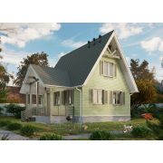 Сайдинг корабельный брус Docke D4.5D PASTEL Киви